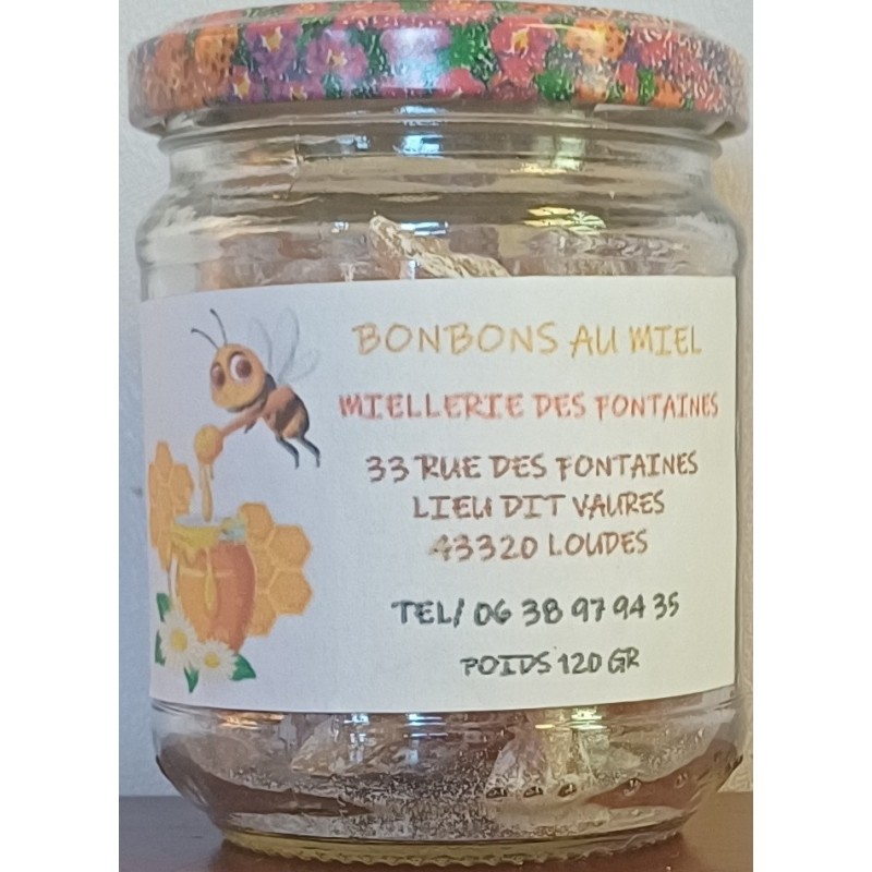Bonbon au miel nature miel de haute loire auvergne