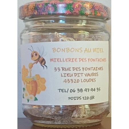 Bonbon au miel nature miel de haute loire auvergne