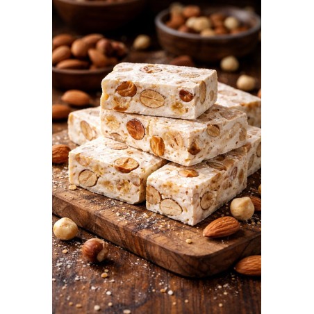 nougat tendre fabrication artisanale miel auvergnat