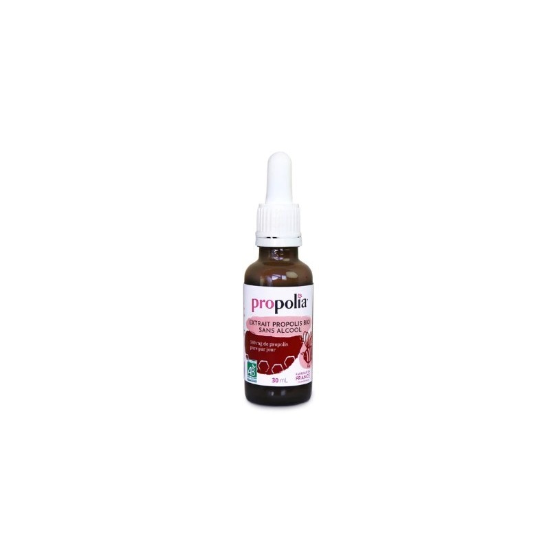 extrait propolis brune bio sans alcool de la marque propolia