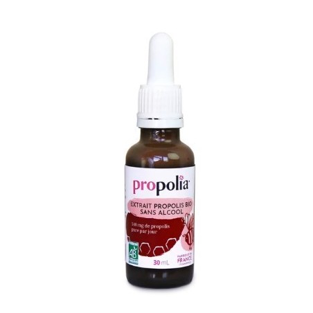 extrait propolis brune bio sans alcool de la marque propolia