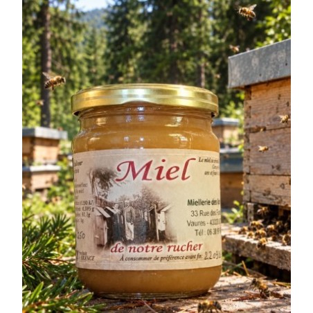 Miel de forêt produit en haute loire pot de 250 GR