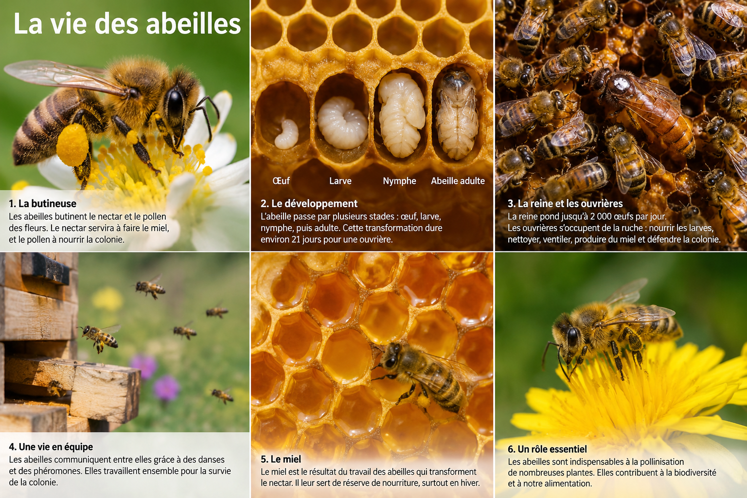 la vie des abeilles